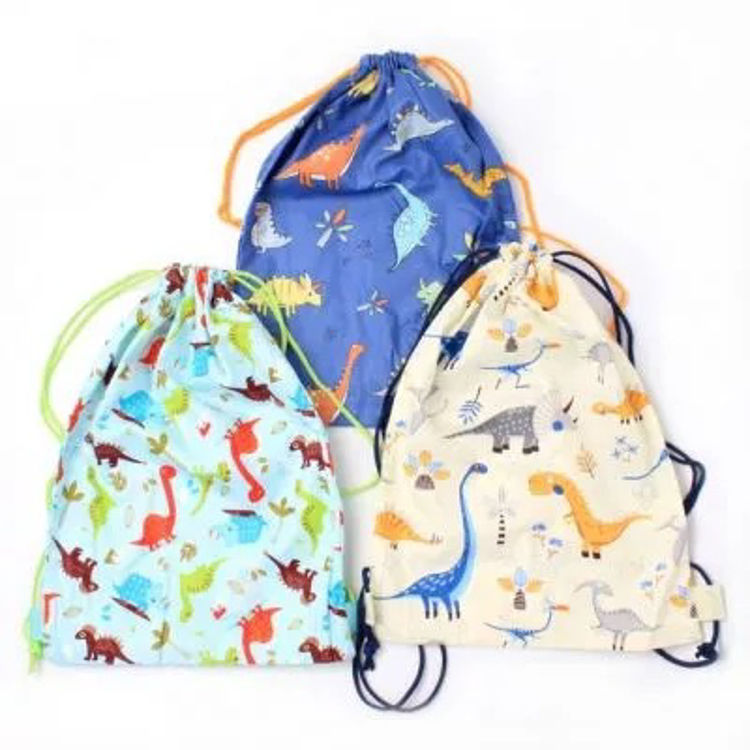 Picture of 83768-Childrens Dinosaur Drawstring Bag 35x25cm